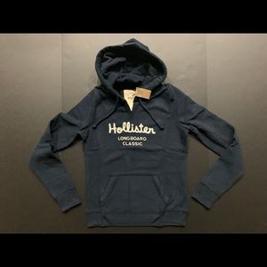 Hollister Embroidered Pull Over Hoodie